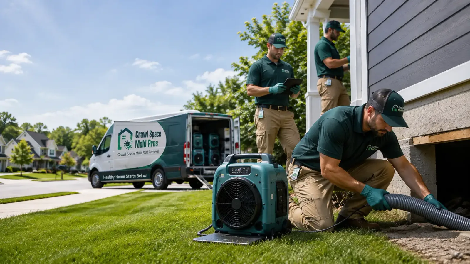 Crawl Space Mold Removal in Bradford, IL